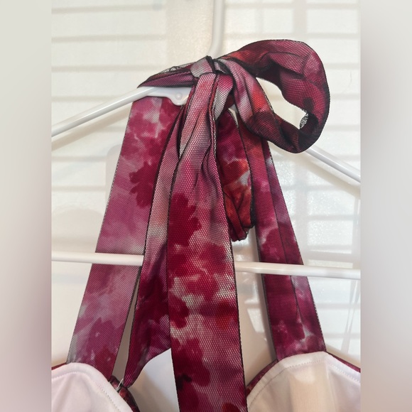 Torrid floral mesh dress with bubble hem - Picture 6 of 7